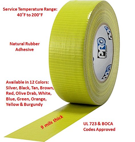 Pro Tapes Pro Duct 110 Duct Tape 60 Yards x 2 Inch Silver