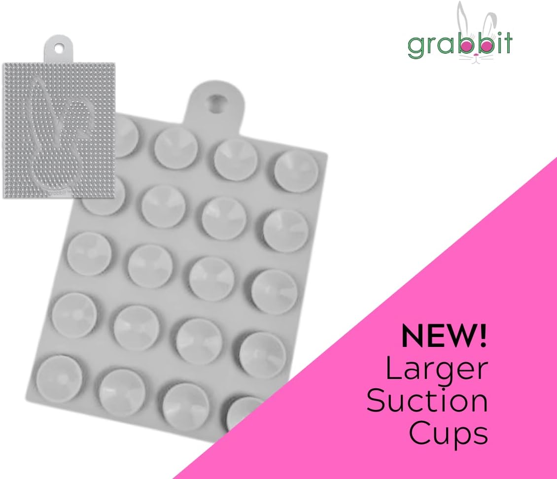 GRABBIT Hair Catcher Wall-Mounted Hair Trap for Shower