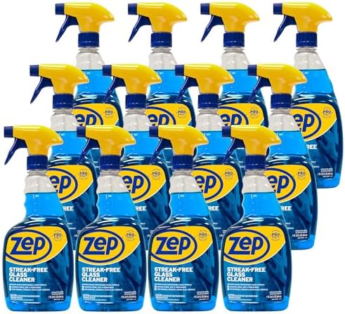 Zep Streak-Free Glass Cleaner - 32 Oz Case of 12