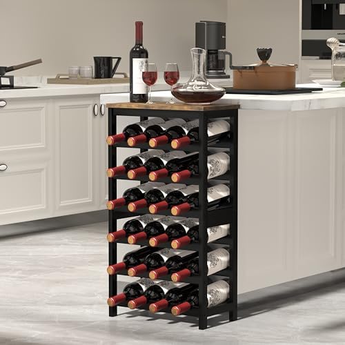 MOGELAFOO 6 Tier Bamboo Wine Rack 24 Bottles