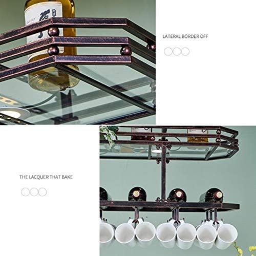 ZJDYDY Wall-Mounted Wine Rack Black 100x35cm