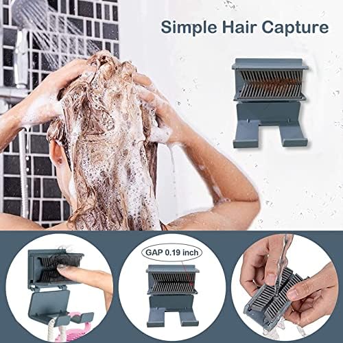 Oneasmot Shower Hair Catcher Wall Blue