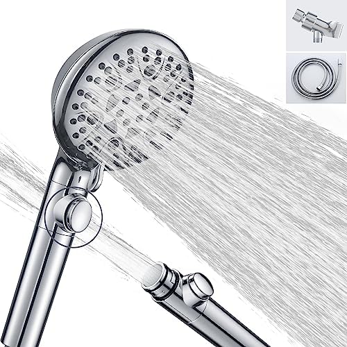 WHZeffect Handheld Shower Head with 8 Spray Modes and Power Wash 1
