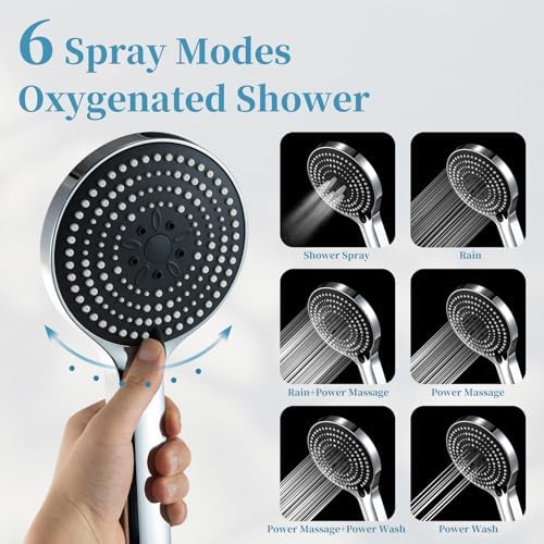 OFFO Handheld Shower Head with 6 Modes