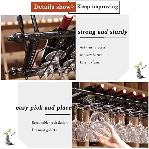 ZJDYDY Wall-Mounted Wine Rack with Adjustable Height