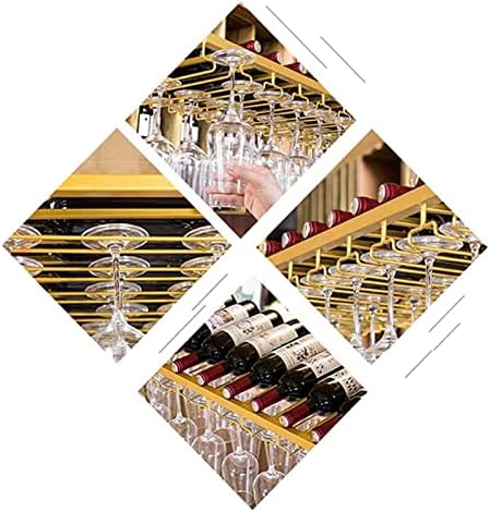 ALDEPO Wall-Mounted Wine Rack with Adjustable Metal Bar