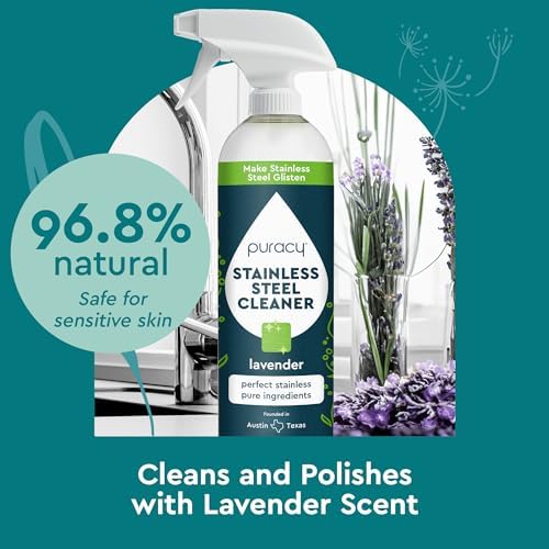 Puracy Stainless Steel Cleaner with Lavender Scent