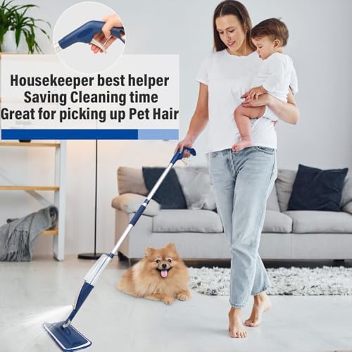 Panda Grip Spray Mop with 14 Oz Refill and 3 Microfiber Pads