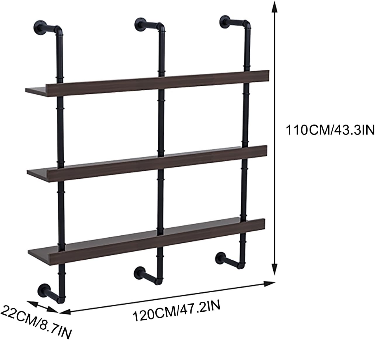 COmepa Wall Mounted Wine Rack with LED Lights