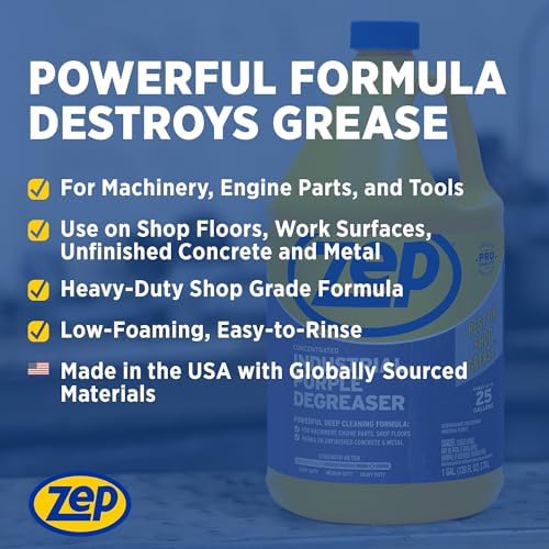 Zep Industrial Purple Cleaner and Degreaser - 1 Gallon Case of 2