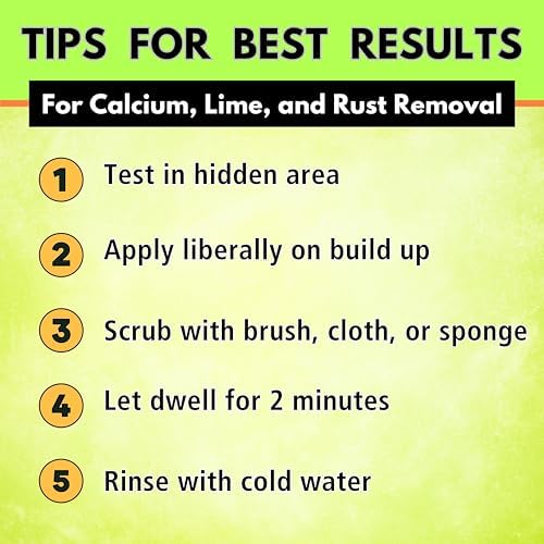 Calcium Lime Rust Remover Kit with Brush and Towel