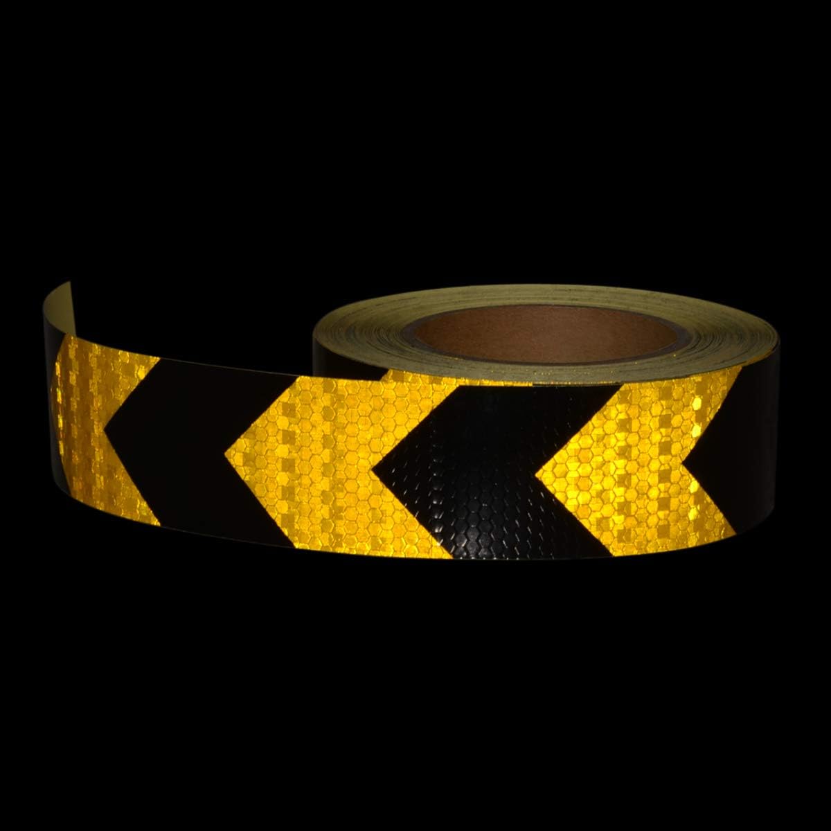 AISEY 2 x 30ft Reflective Safety Tape Yellow Black Waterproof 1