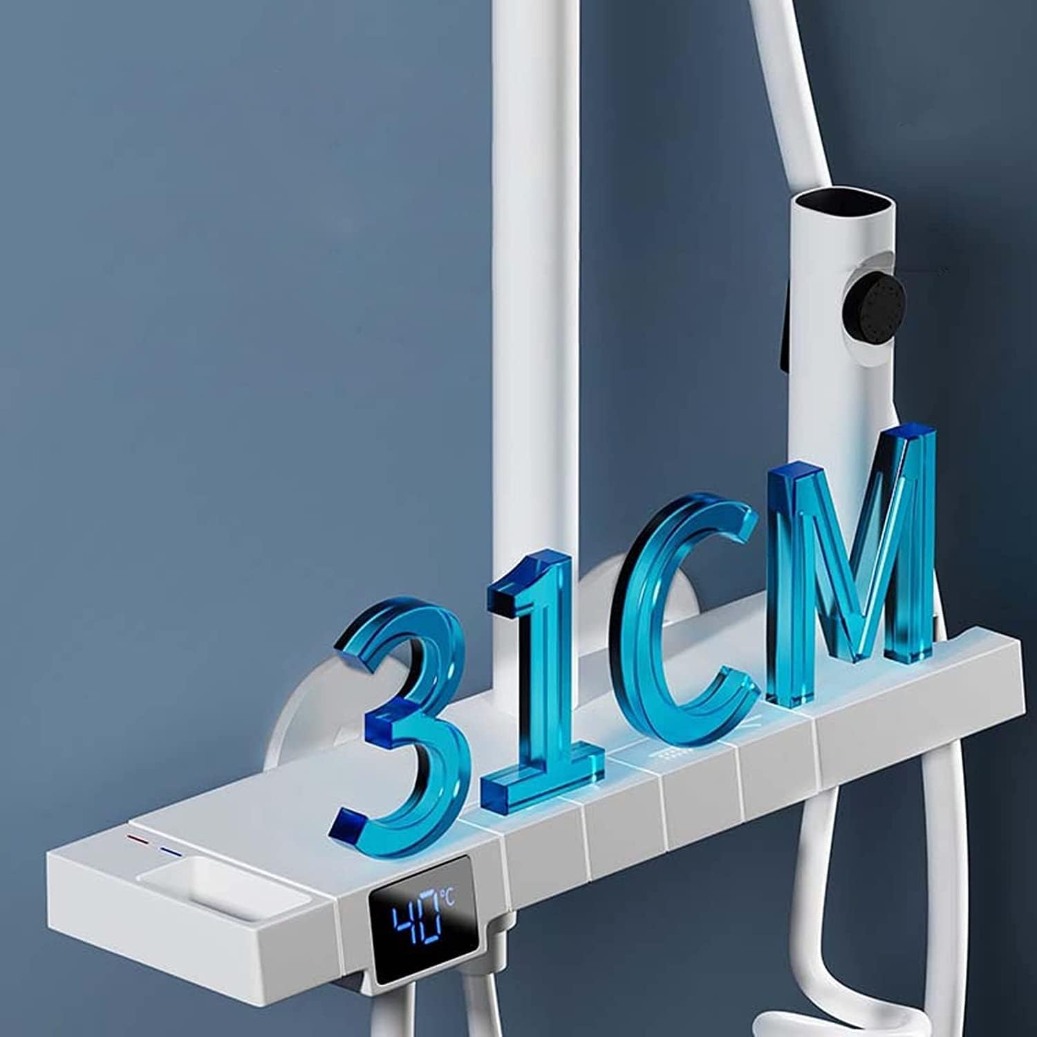 Thermostatic Shower Faucet Set with Temperature Display 1