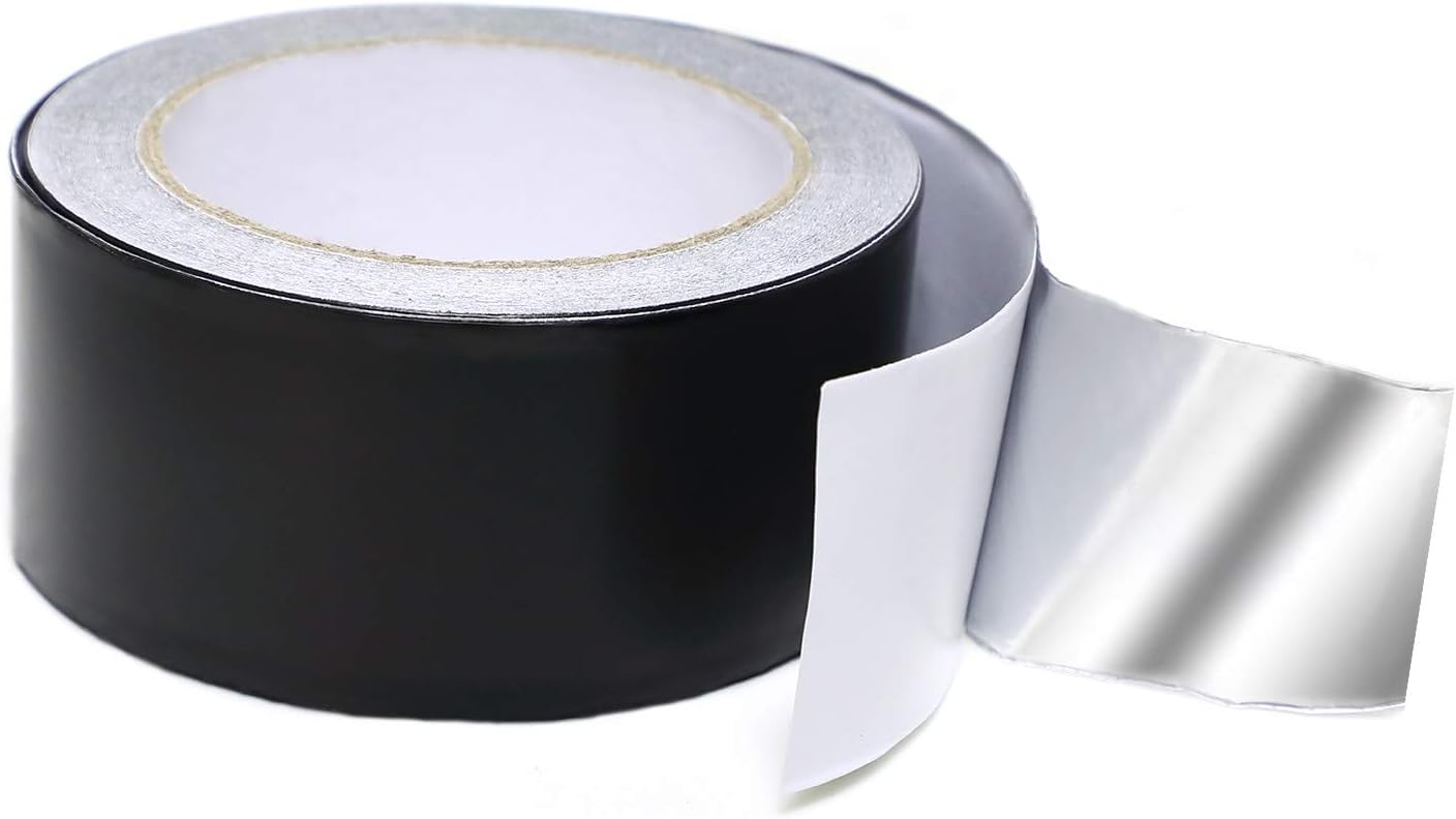 MISSYOUNG 2 x 64ft Aluminum Foil Tape High Temp Heavy Duty HVAC Sealing