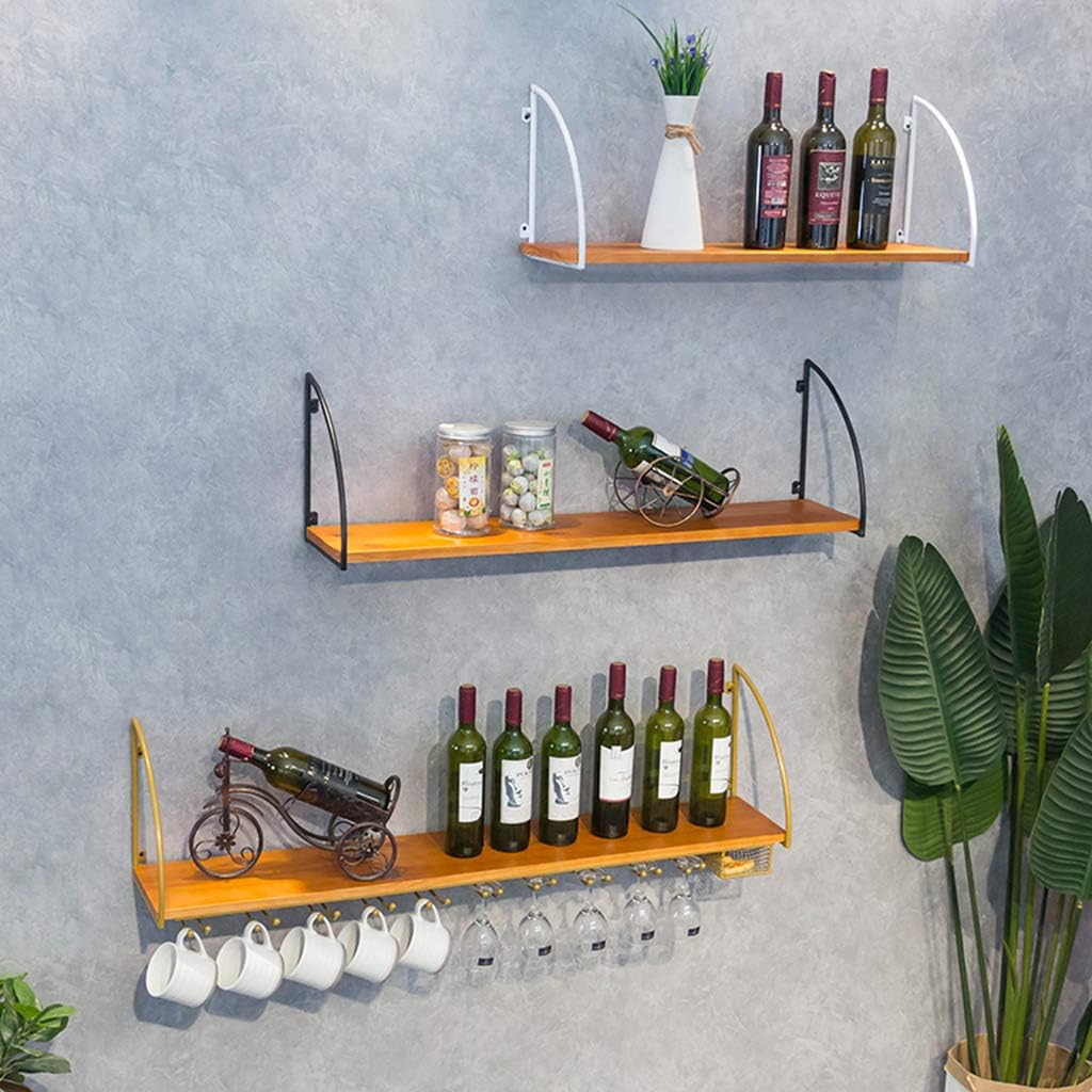 Industrial Rustic Wooden Wine Rack for Kitchen Bar Cabinet Organizer