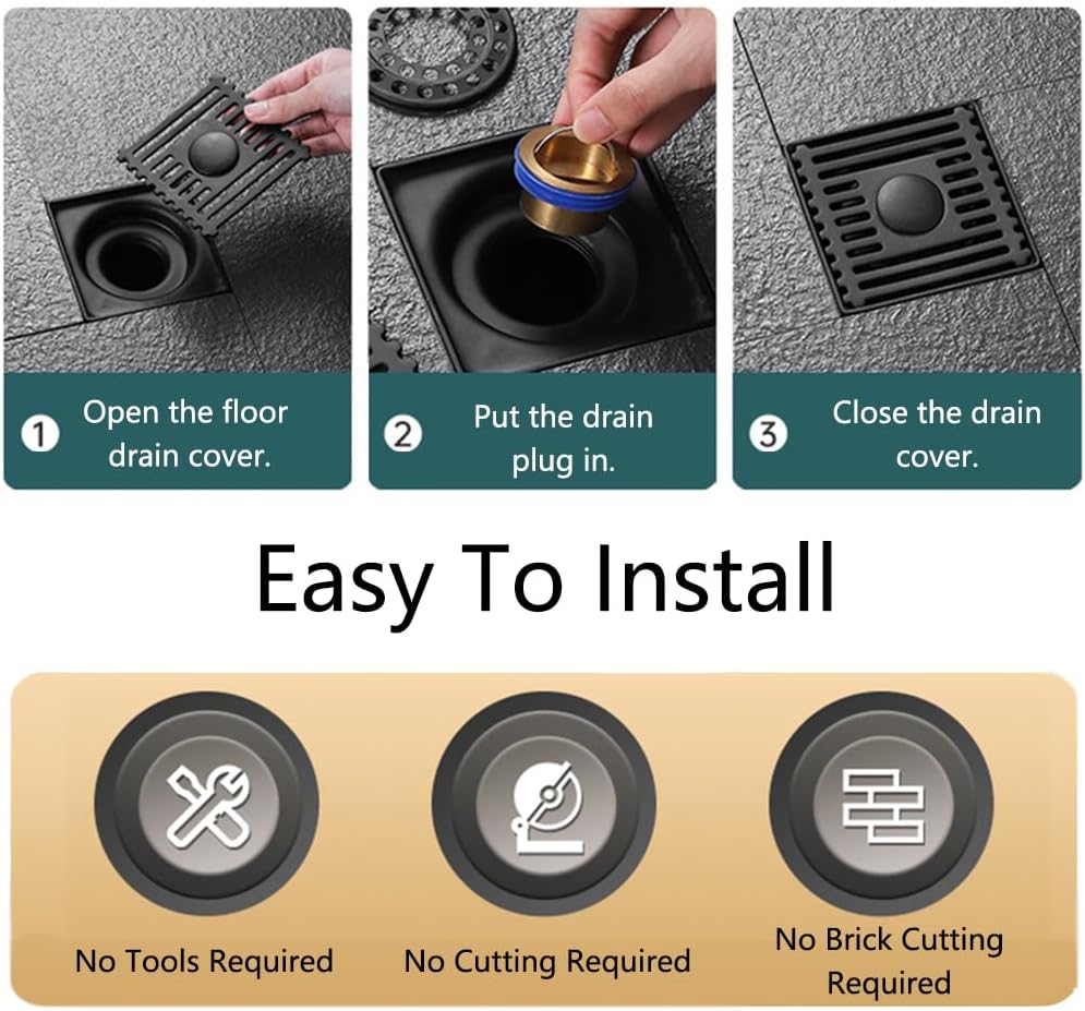 Odor Proof Floor Drain with Anti-Backflow Prevention