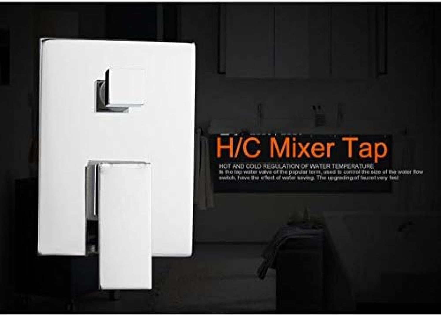 Concealed Luxury 12 Inch Square Rainfall Shower Trim System