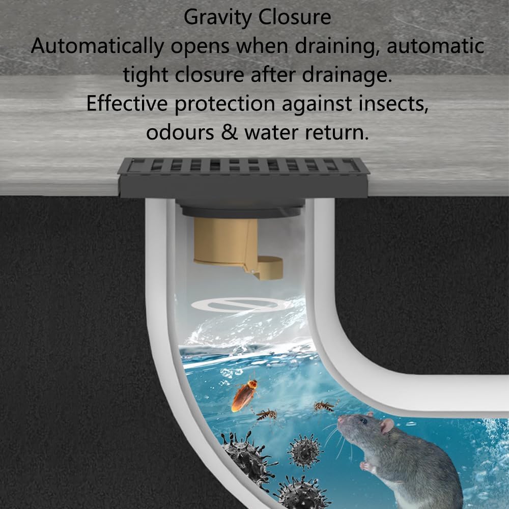 Odor Proof Floor Drain with Anti-Backflow Prevention