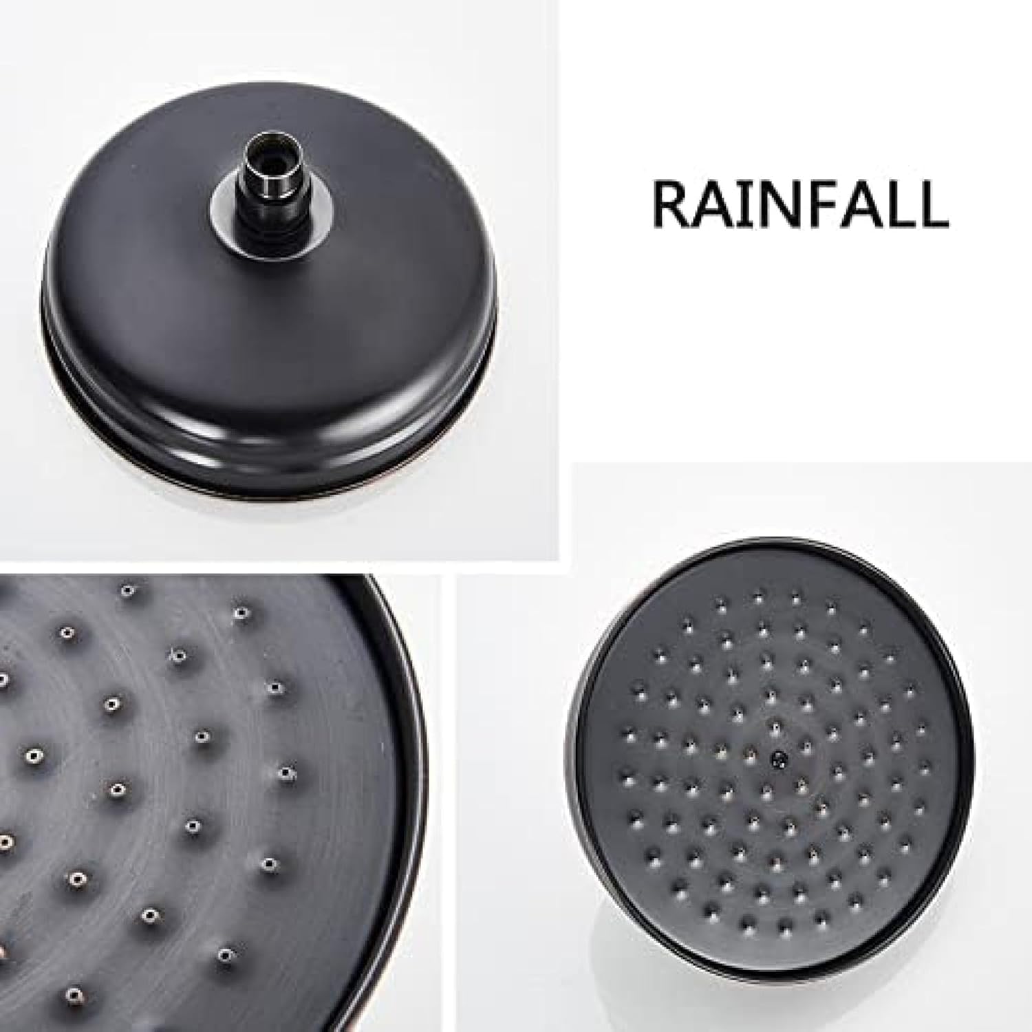 TECKI Dual Handle Bath Shower Trim System Black Brass