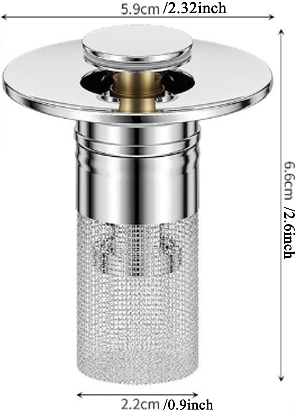 Citosisk Drain Filter 2PCS Universal Stainless Steel