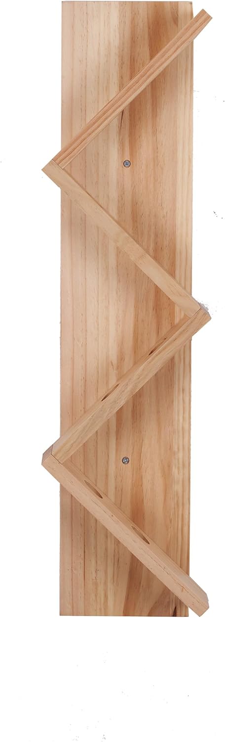 Vertical Wine Rack - Wall Mounted Solid Wood Design