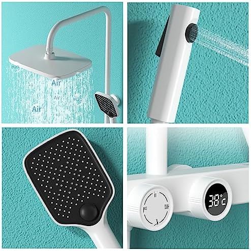 Digital Display Shower Faucet Set with 4 Functions