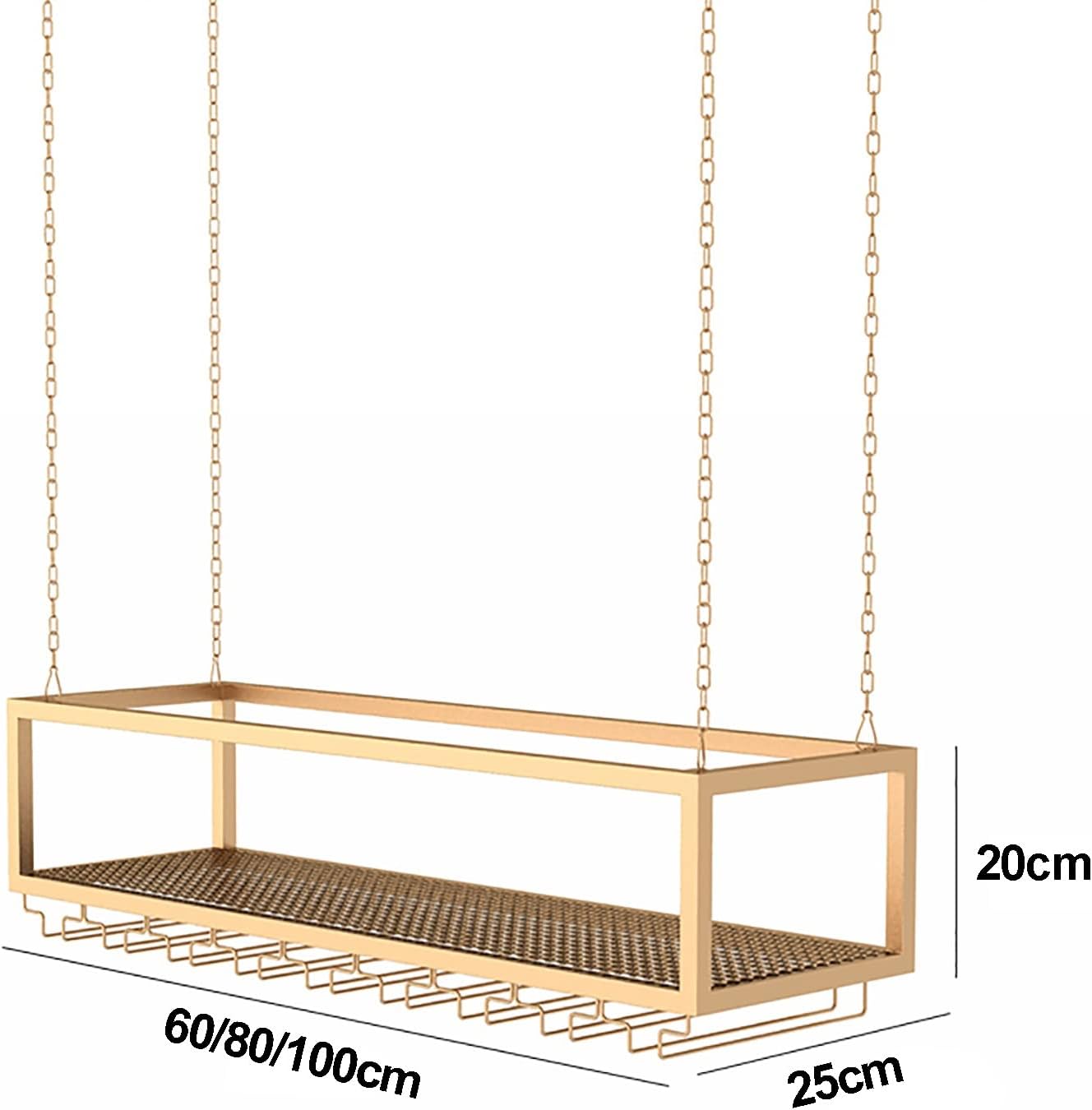 Wall-Mounted Wine Rack for Cabinet Ceiling Storage
