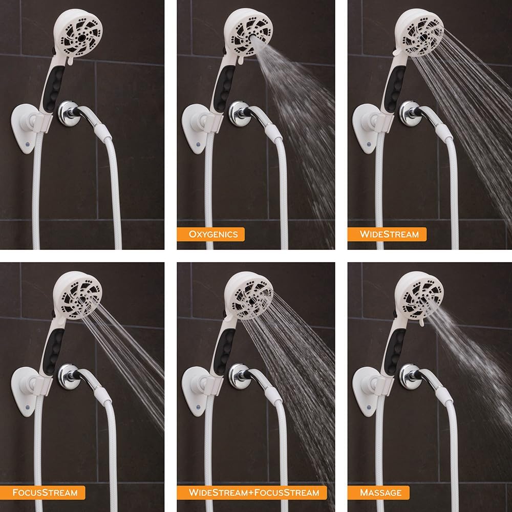 ETL Oxygenics Fury RV Handheld Shower Head Kit White 1