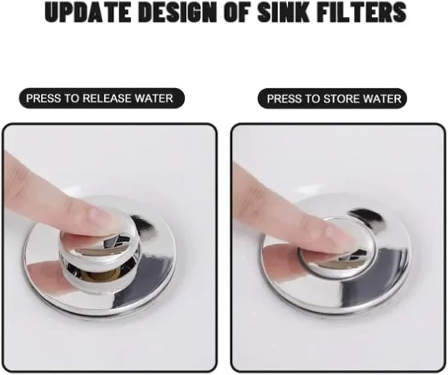 Citosisk Drain Filter 2PCS Universal Stainless Steel