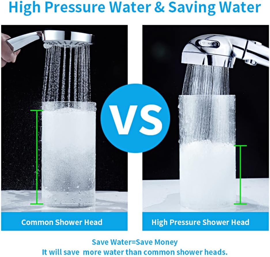 KAIYING Handheld Shower Head with 3 Spray Modes and ONOFF Switch