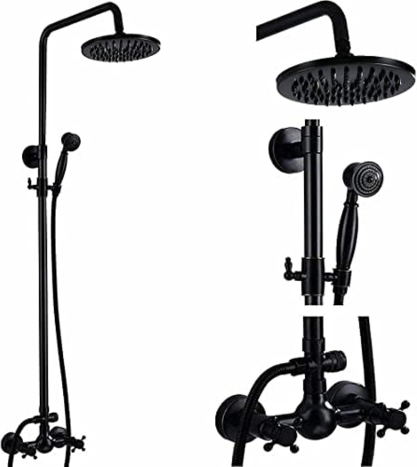 TECKI Oil Surface Bronze Rain Shower System Set
