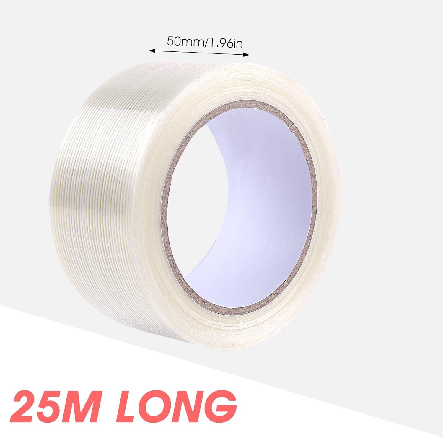 Prasacco 25M Clear Duct Tape Heavy Duty Waterproof 1