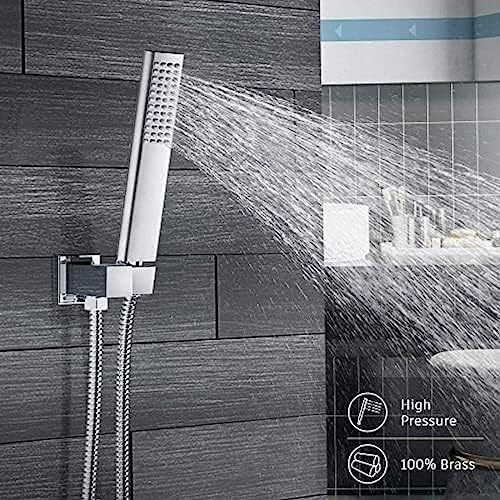 TECKI Thermostatic Shower System with 16 Inch Head and Handheld Tap 1