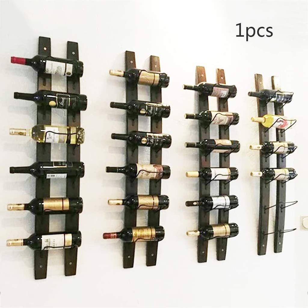 Wall Mounted Wine Rack with 6 Bottle Capacity
