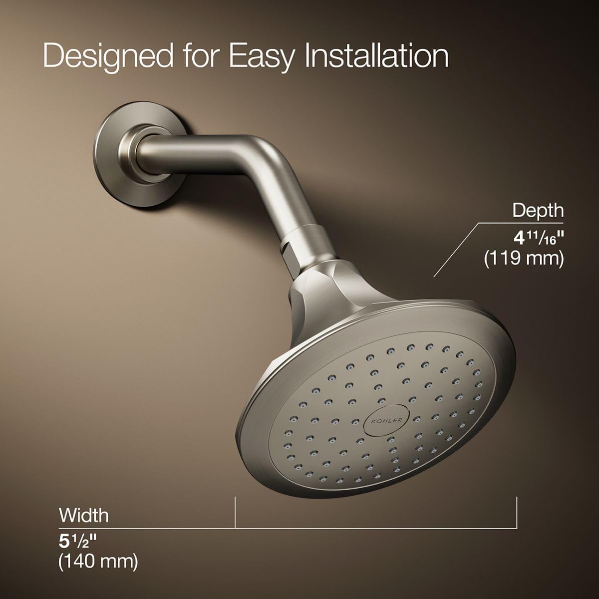 Kohler K-457-AK-BN Spray Shower Trim 5-12 Inch