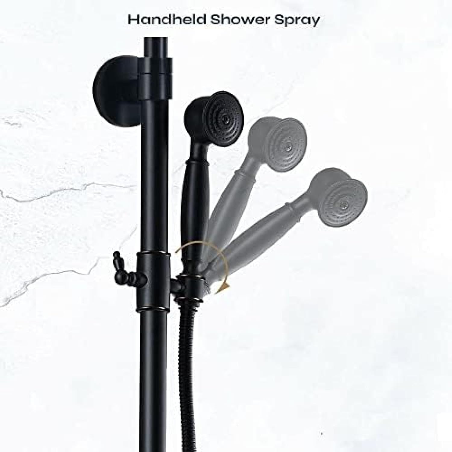 TECKI Oil Surface Bronze Rain Shower System Set
