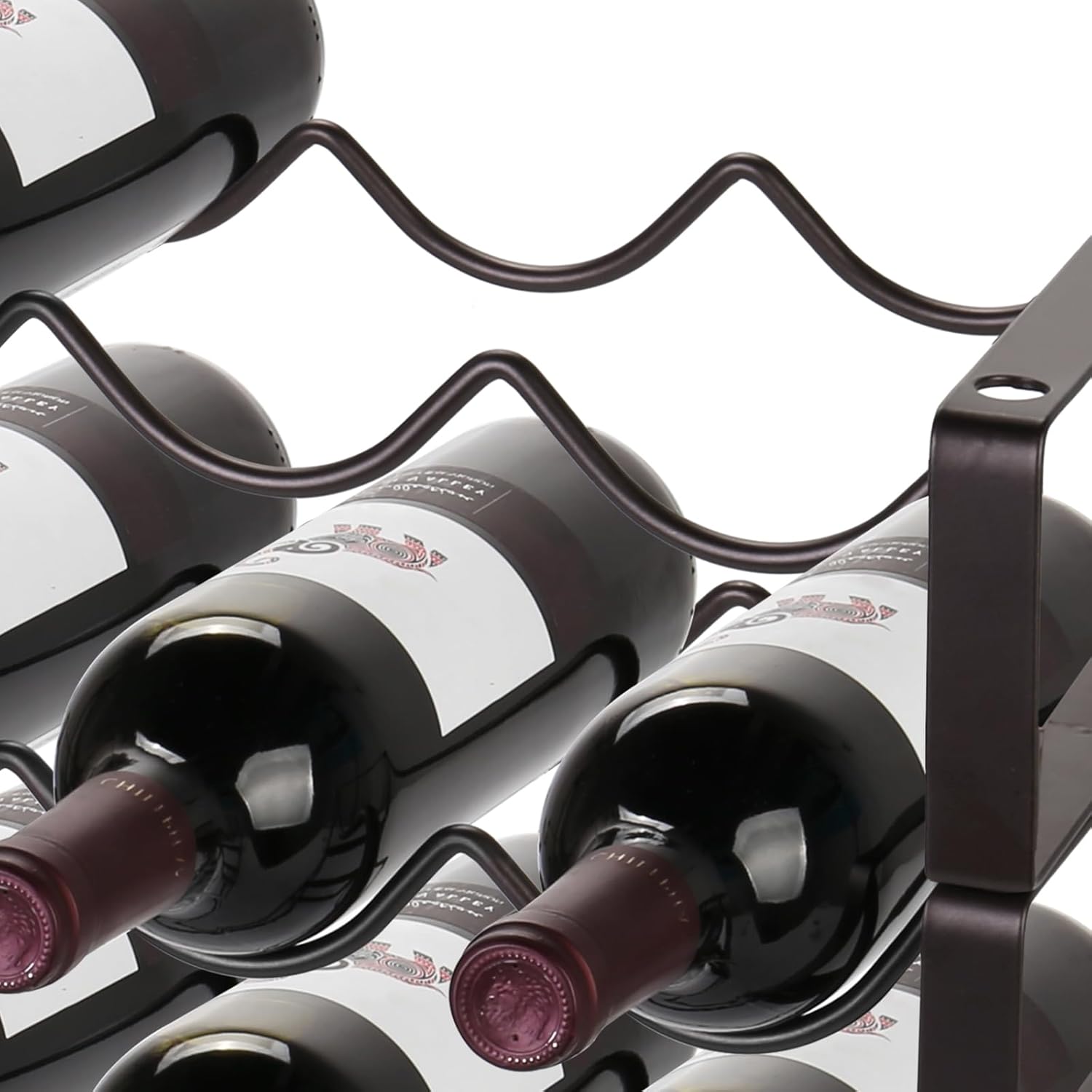 Carperipher Stackable Wine Rack 3 Tier 12 Bottles Metal Storage