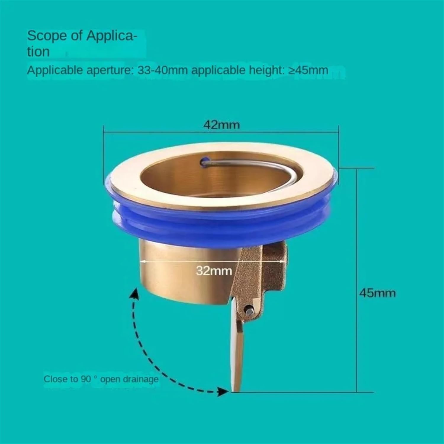 Copper Drain Cover Anti-Smell Floor Strainer