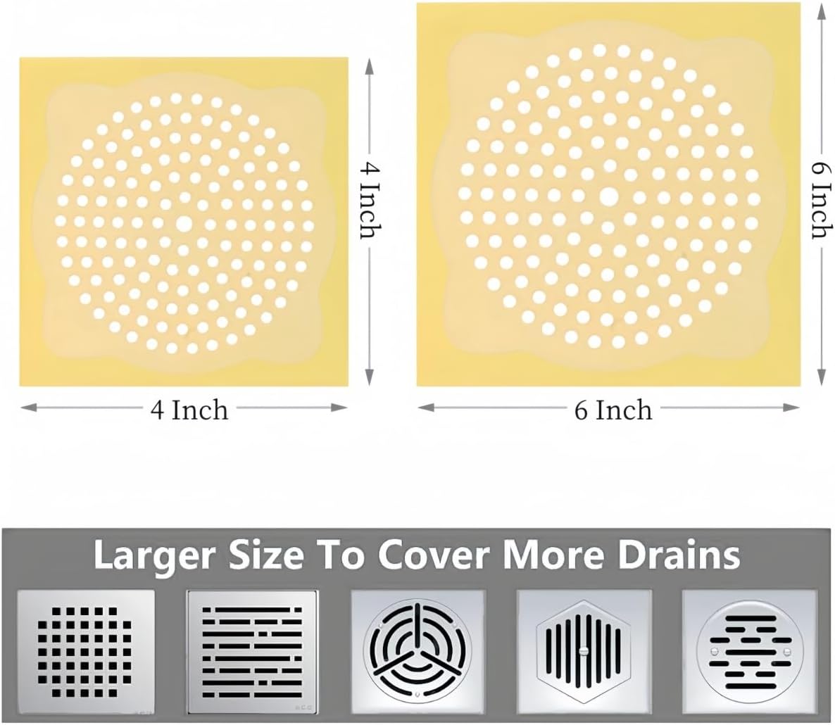 30 Pack 6 Inch Shower Hair Catcher