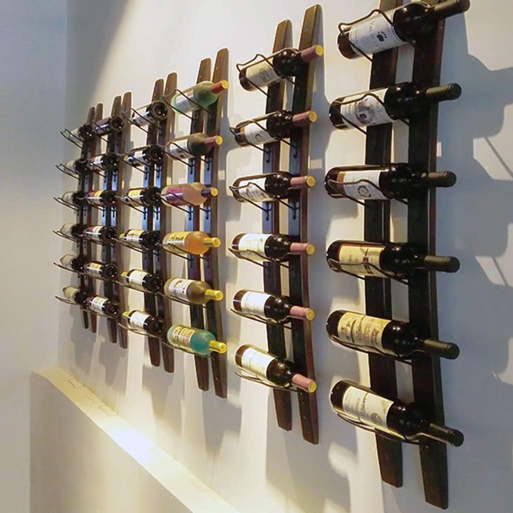 Wall Mounted Wine Rack with 6 Bottle Capacity