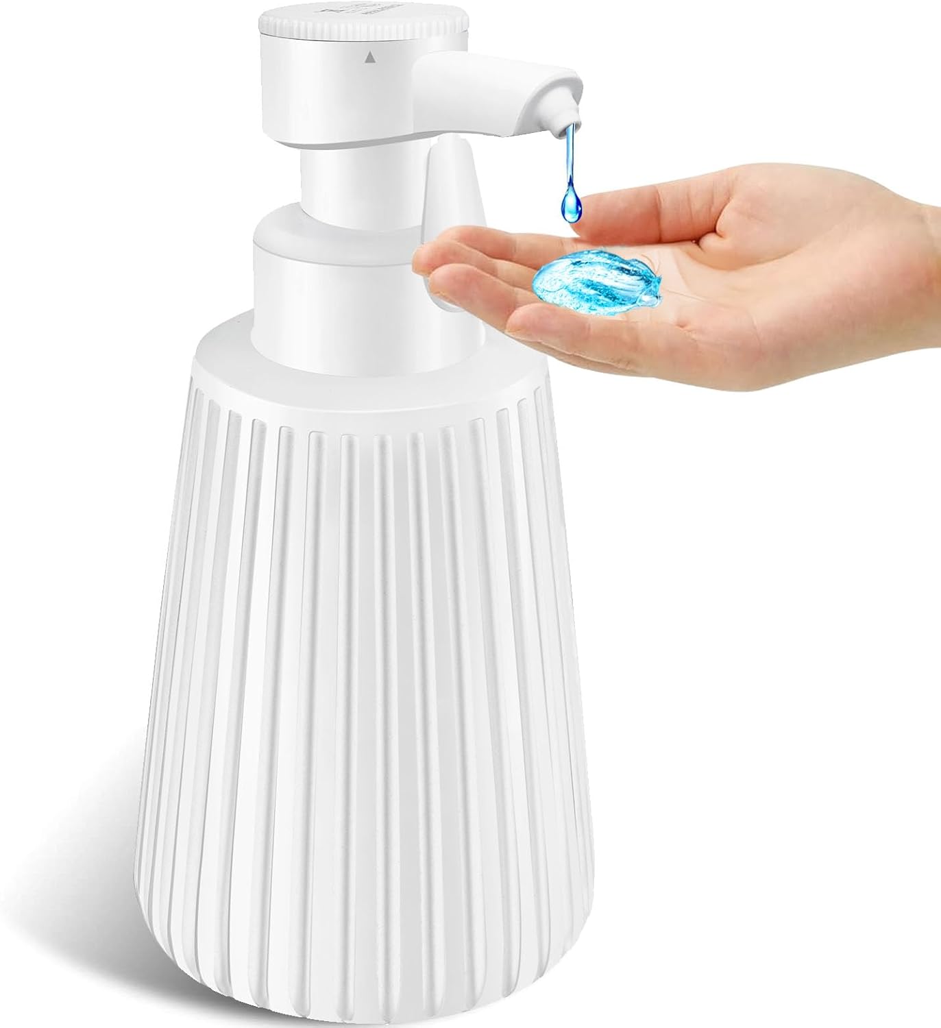 MoKasi 85oz Automatic Soap Dispenser - Touchless Adjustable Volume Durable White Resin