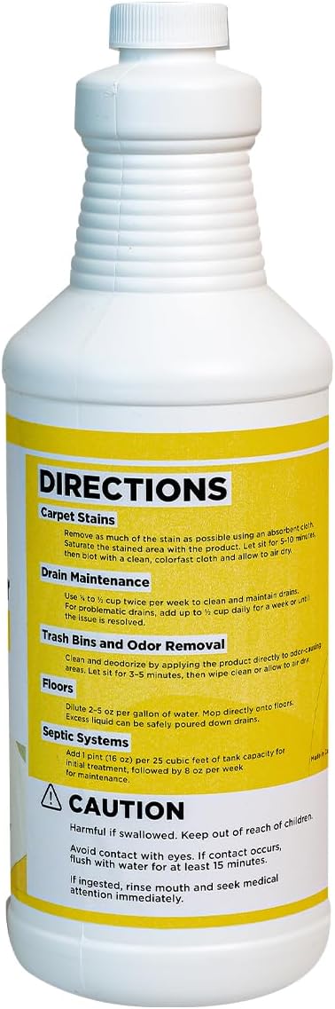 NORTHWEST ENTERPRISES Enzyme Cleaner - 32 Ounces Fresh Lemon Scent