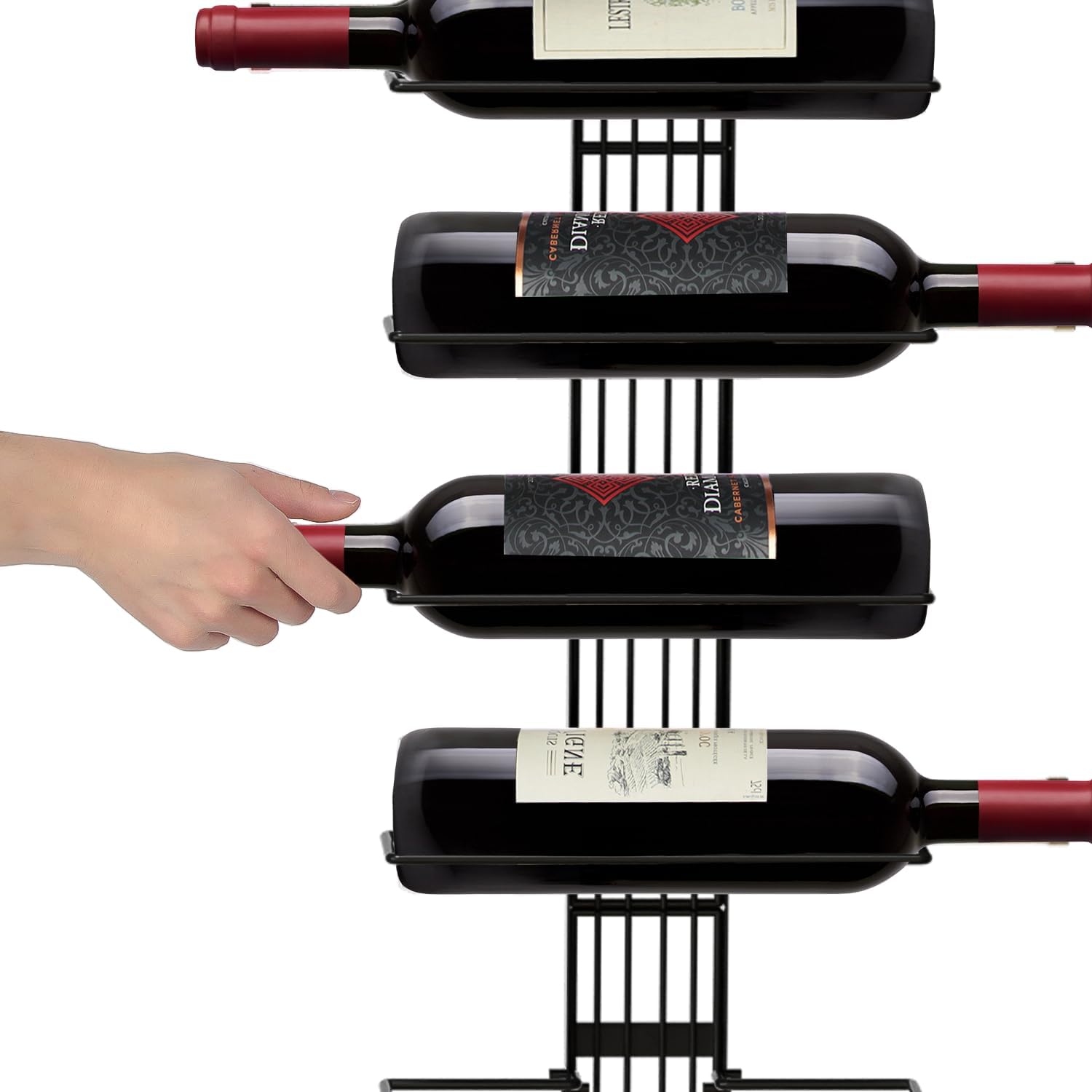 J JACKCUBE DESIGN Wall-Mounted Wine Rack for 12 Bottles 1