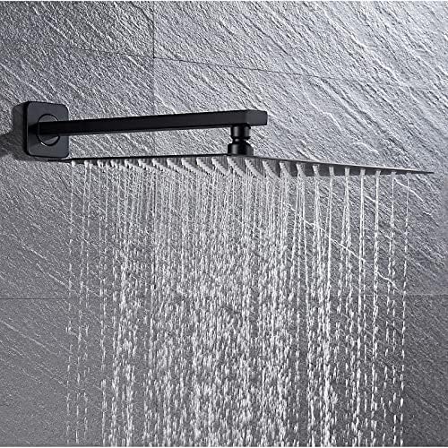Black Rain Thermostatic Shower Faucet Set with Handheld
