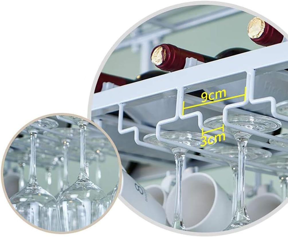 ZJDYDY Wall-Mounted Wine Rack Black 100x35cm