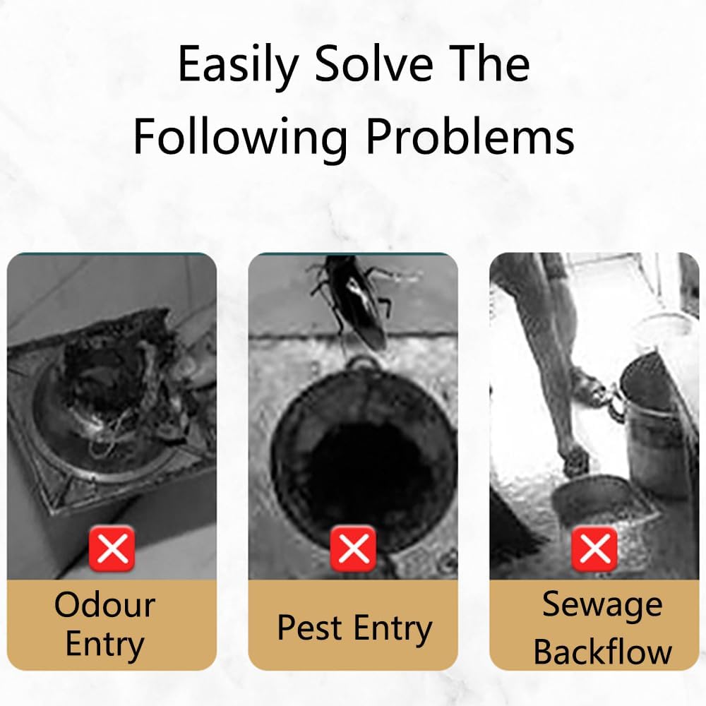 Odor Proof Floor Drain with Anti-Backflow Prevention