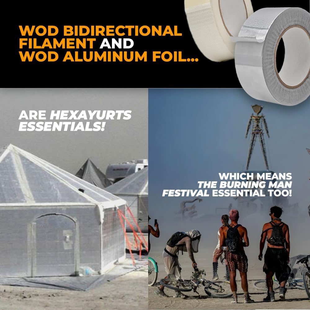 WOD AFTR36 Aluminum Foil Tape - 6x150ft Heat Shield Reflective Sealant
