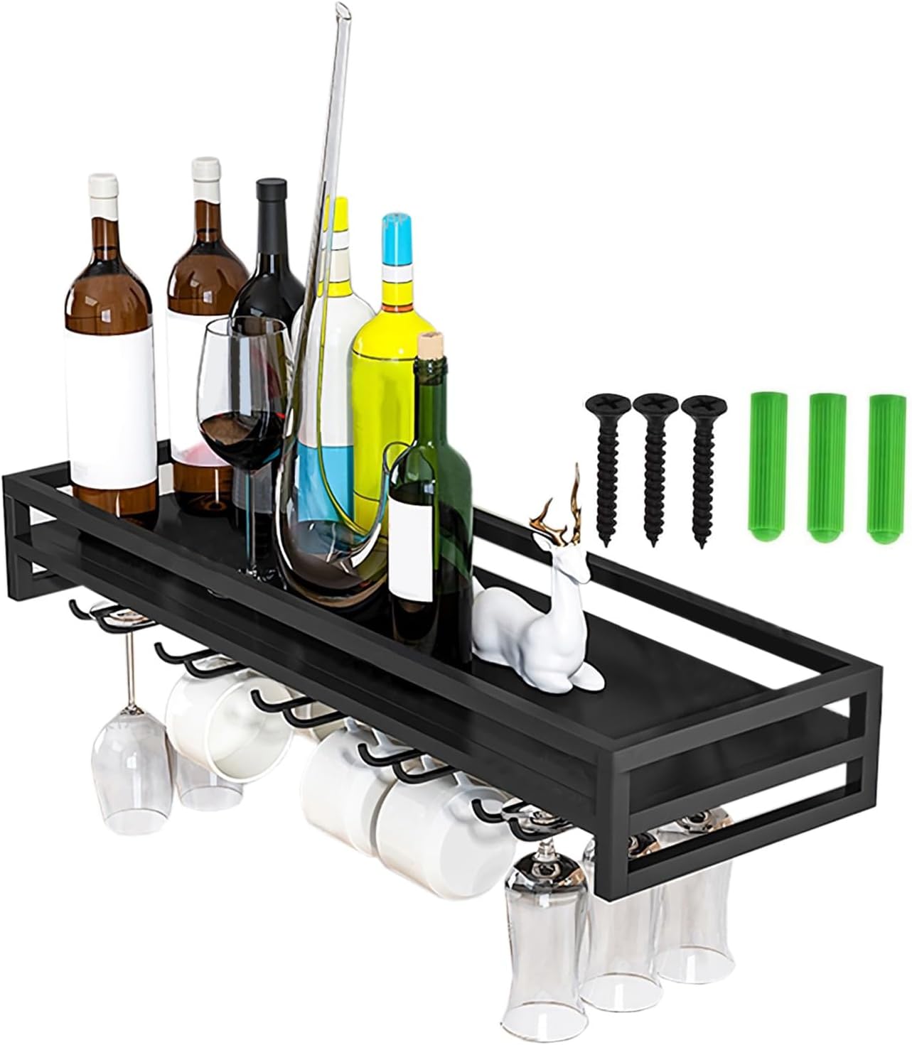 LIGUOYI Wall-Mounted Wine Glass Rack