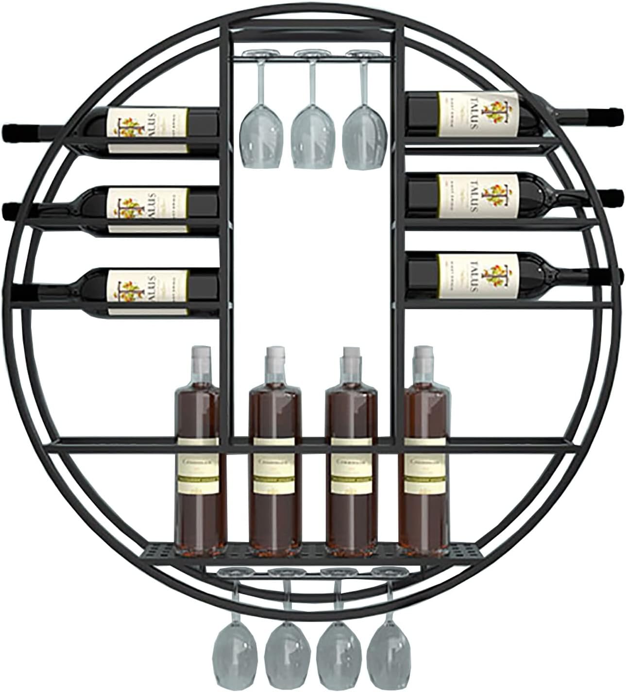 ZJDYDY Wall-Mounted Wine Rack Organizer 80x11x80cm