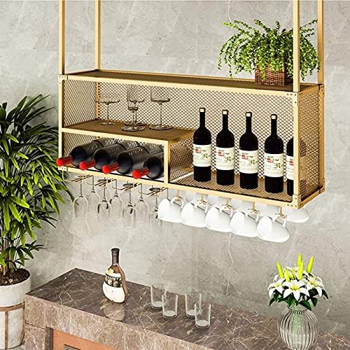 ZJDYDY Floating Wine Rack Wall-Mounted Ceiling Holder
